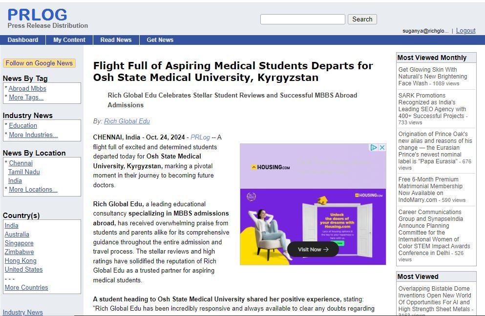 Flight Full of Aspiring Medical Students Departs for Osh State Medical University, Kyrgyzstan