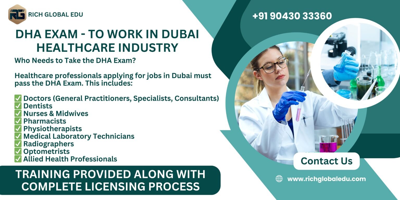 TRAINING FOR DHA EXAM TO WORK AS HEALTHCARE PROFESSIONAL IN DUBAI