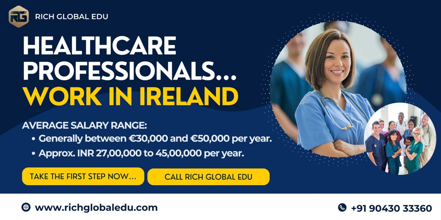 healthcare professionsla work in ireland_pharmacists work in ireland average salary range pe ryear is 27,00,000 to 45,00,000 INR